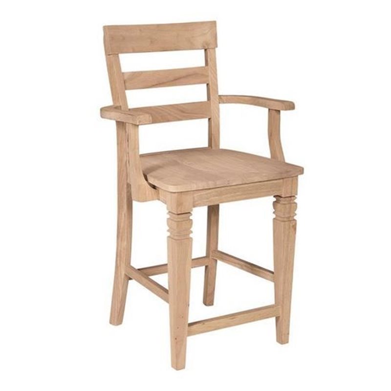 John Thomas Select Java Stool w/ Arms Cedar Hill Furniture